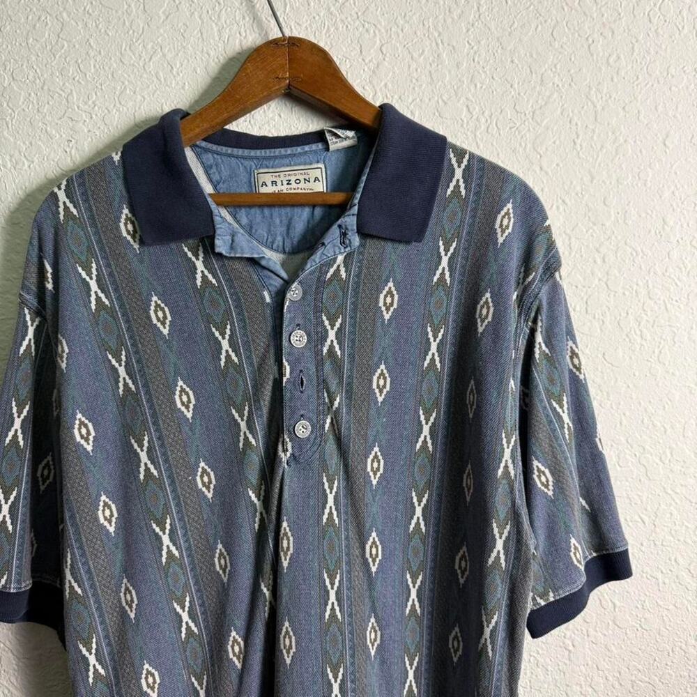 Vintage Arizona Aztec Pattern Men's S Polo